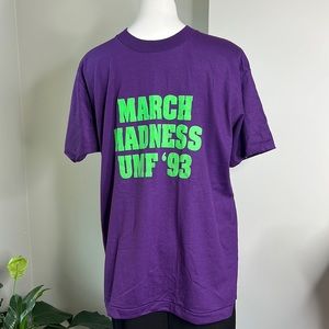 UNF March Madness Purple Tee 1993 NWOT